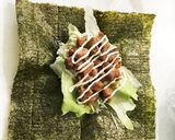 ◎ガッツリ!てりやきチキンのおにぎらず◎作り方7写真