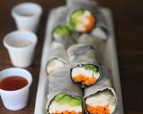 春巻きの皮で♥蒸し鶏のラップサラダ作り方9写真