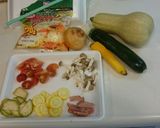 ☆手を汚さない☆夏野菜のピザ作り方1写真