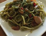 ☆ほうれん草麺のペペロンチーノ作り方5写真