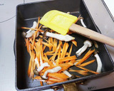 お弁当副菜1品★人参としめじの青のり炒め作り方1写真