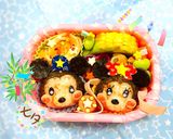 七夕キャラ弁 ツムツムミッキー☆ミニー作り方5写真