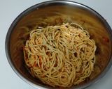 ドレッシングと２種のふりかけでパスタ作り方4写真