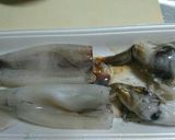 完全なつまみです。イカワタ焼き。作り方1写真