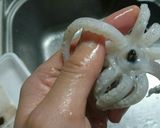 完全なつまみです。イカワタ焼き。作り方4写真