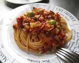トマト缶で簡単♪夏野菜たっぷりパスタ作り方7写真