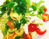 シソでさっぱり！冷製パスタ作り方5写真