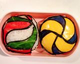 キャラ弁☆ バレーボール 応援 ごはん作り方8写真