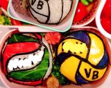 キャラ弁☆ バレーボール 応援 ごはん作り方9写真