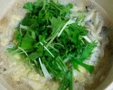 鶏とキノコのかき玉うどん作り方6写真