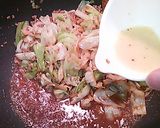 キャベツの豚ひきあん炒め作り方5写真