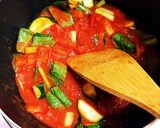 ズッキーニと小松菜のトマト煮込み作り方3写真