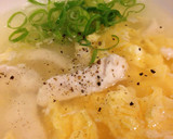 ササミと卵の味覇（ウェイパー）スープ作り方6写真