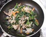 簡単空芯菜の炒め物作り方4写真