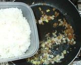 卵と小松菜の簡単チャーハン♪野菜残りご飯作り方6写真