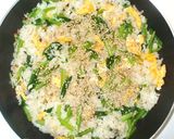 卵と小松菜の簡単チャーハン♪野菜残りご飯作り方11写真