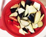 レンジで簡単！ナスの梅マリネ作り方1写真