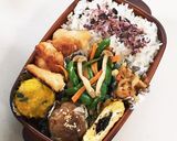 【お弁当】ひじきの煮物入り玉子焼き作り方3写真