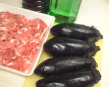 なすと豚肉のショウガじょうゆ炒め作り方1写真