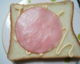 ハムチーズトマトトースト(朝)作り方2写真