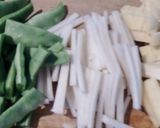 モロッコいんげんと大根の皮の時短煮物作り方2写真