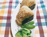 白だしで♡ ごま油の和風オイルおにぎり作り方3写真