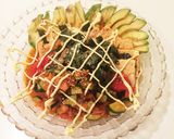 簡単！夏野菜とキムチのスタミナサラダ作り方4写真