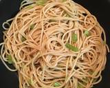 ぐみの実とミズと青山椒の全粒粉パスタ作り方4写真