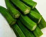 揚げ茄子とオクラの煮びたし風作り方5写真