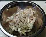 茄子と鶏むね肉の中華風和え物作り方2写真