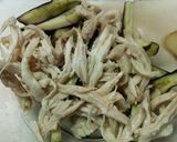 茄子と鶏むね肉の中華風和え物作り方5写真