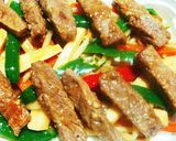牛肉太切り!チンジャオロース作り方5写真