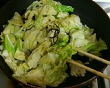 超簡単。節約キャベツ炒め作り方3写真