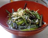 最速のワラビの味噌汁作り方13写真