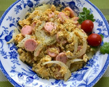 玉葱と魚肉ソのふんわり卵炒めカレー風味♡作り方5写真