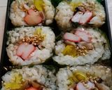 えごまの葉のたれ漬けキンパ★娘のお弁当★作り方4写真