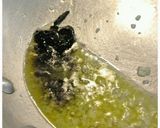 いか明太de冷製イカスミパスタ♪作り方4写真