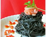 いか明太de冷製イカスミパスタ♪作り方10写真