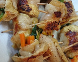 ⭐鶏皮の薄あげロール⭐激安おつまみ♪作り方5写真