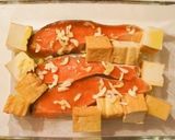 サーモンと厚揚げのバジルパン粉焼き☆作り方3写真