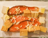 サーモンと厚揚げのバジルパン粉焼き☆作り方3写真