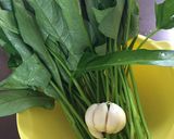 空芯菜のニンニク炒め作り方1写真