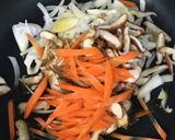 ズボラ 牛肉と椎茸の生クリームパスタ作り方1写真