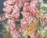 ズボラ 牛肉と椎茸の生クリームパスタ作り方3写真