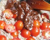 市販の素で簡単◎ニラ・トマト入り麻婆豆腐作り方8写真