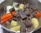 すじ肉で肉じゃが作り方1写真