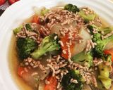 夏は冷やして！根菜の煮物のそぼろあんかけ作り方6写真