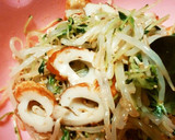 豆苗　もやし　竹輪の簡単和え物作り方2写真