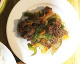 夏にがっつり牛肉ピーマン定食作り方8写真