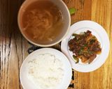 夏にがっつり牛肉ピーマン定食作り方9写真
